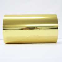 high glossy gold pet metallized film